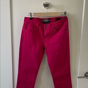 Lucky Brand Women's Hot Pink Skinny Jeans